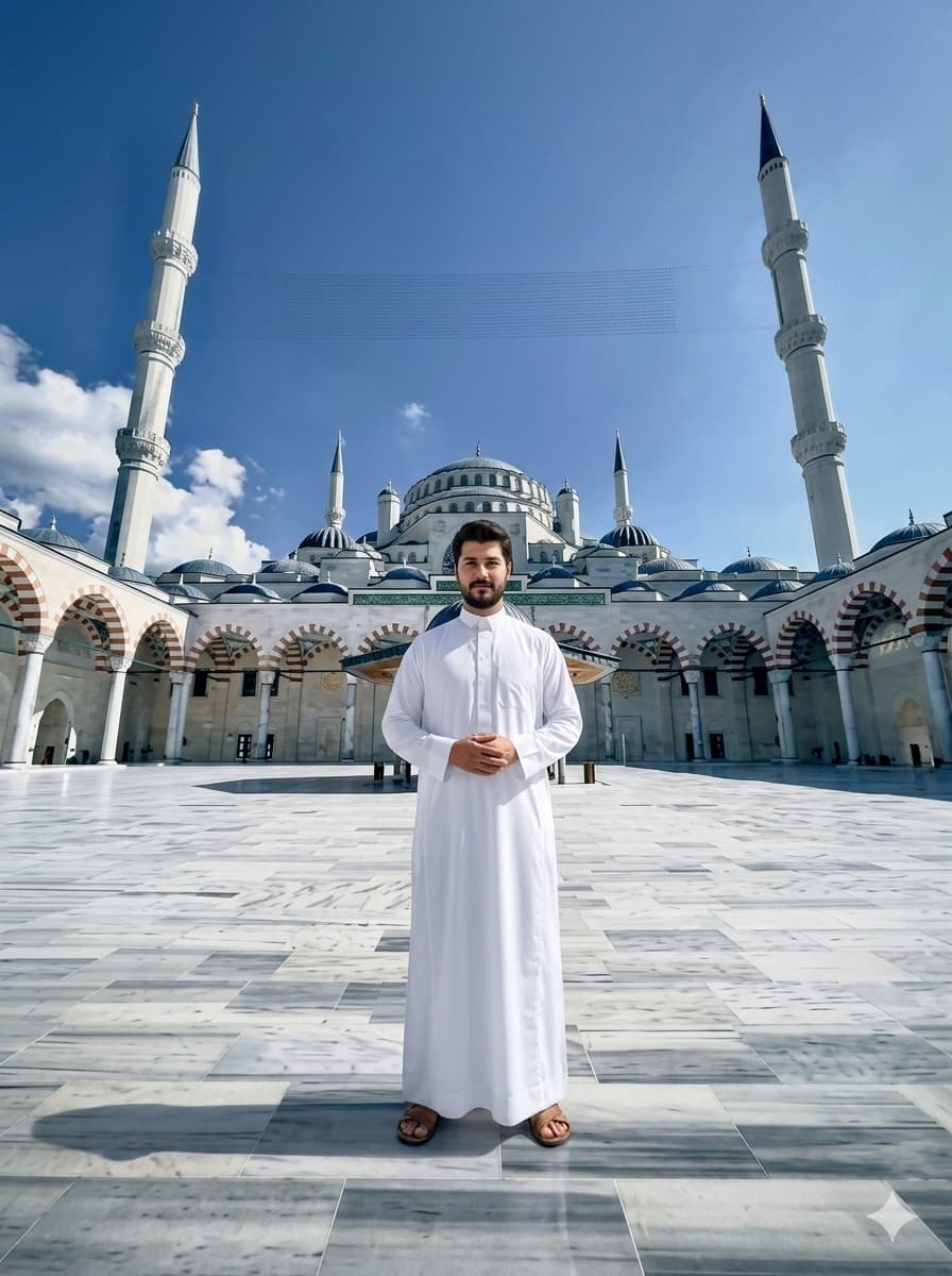 Allein in der Blauen Moschee